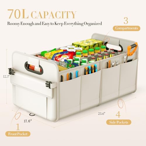 titiyiof Trunk Organizer For Suv & Sedan, Car Organizers and Storage, - Image 3