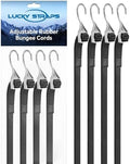 Lucky Straps 18 Inch Adjustable Rubber Bungee Cords, 8 Pack by LuckyStraps