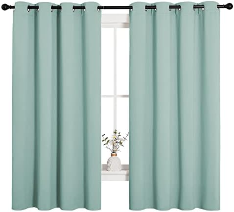 NICETOWN Bedroom Blackout Curtain Panels, 1 Pair, 55 by 68-inch - Image 2
