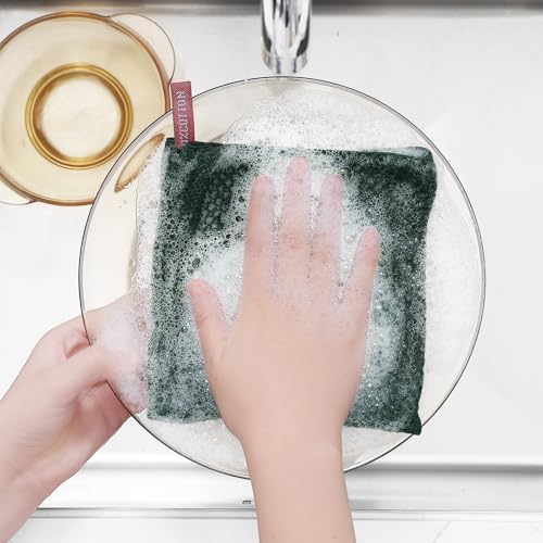 Homaxy 100% Cotton Waffle Weave Kitchen Dish Cloths 6-Pack - Image 4