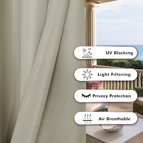 BONZER Waterproof Indoor/Outdoor Curtains - Image 4
