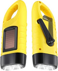 Leelosp 2 Pcs Hand Crank Solar Flashlight Emergency LED by Leelosp
