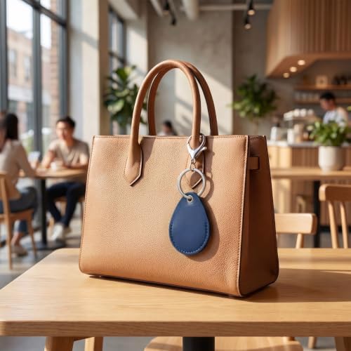 PAGOW 2.3x1.8in Key Fob Holder, PU Leather RFID Key Case Protector - Image 5