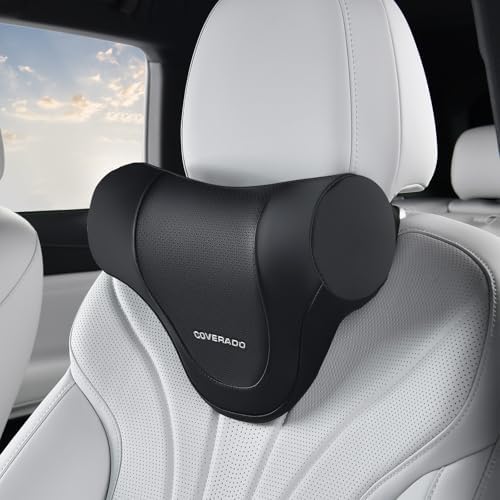 Coverado Car Headrest Pillow, Ergonomic Memory Foam Car Neck Pillow by COVERADOAUTO