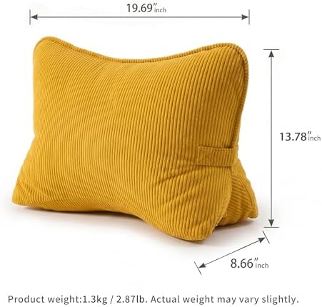 Pat. Pend. Corduroy Reading Back Pillow - Image 6