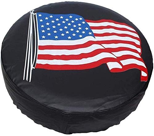 Spare Tire Cover with Flag for Jeep Liberty Wrangler - Image 6