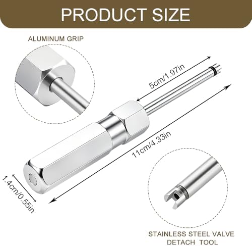 2PCS Magnetic Valve Core Removal Tool, Valve Stem Removal Tool, 4 Inch No - Image 2