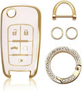 Vrasly Compatible with Chevy Key Fob Cover with Keychain Lanyard by Vrasly