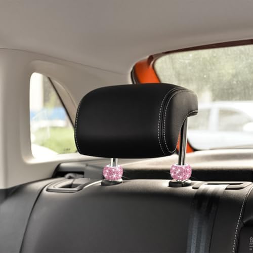 4PCS Bling Car Headrest Collars, Crystal Rhinestone Vehicle Head Rest Collars - Image 5