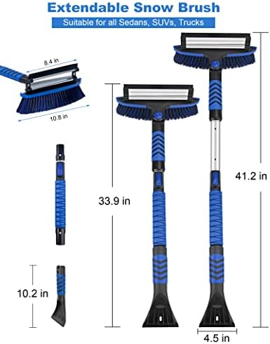 anngrowy 42" Ice Scraper Snow Brush - Image 5