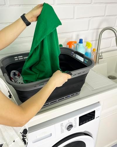 SAMMART 42L Collapsible Plastic Storage Basket - Image 4