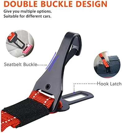 AUBELL Dog Seat Belt for Car, Updated 3-in-1 Bungee Dog Car Harness - Image 3