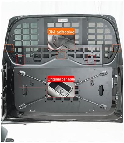 for Land Rover Defender 90/110/130 2020-2025 Tailgate Storage Rack Folding - Image 4