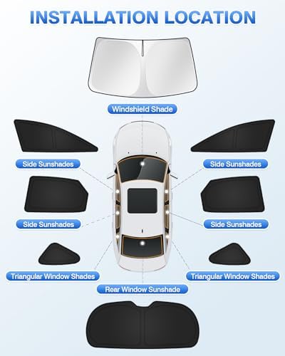 Canvcle Sunshades for Lexus NX 2022-2025 2026 Accessories Windshield Sun Shade - Image 5