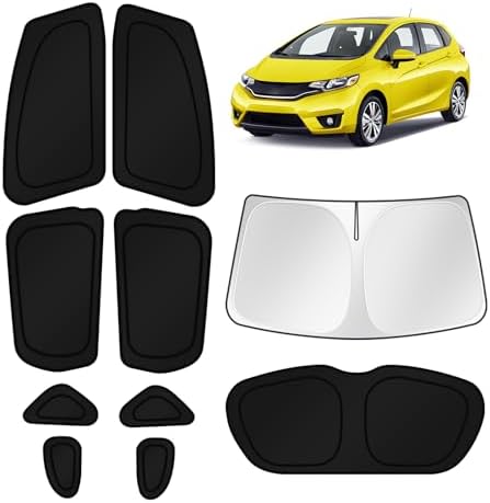KUST Car Window Shades for Honda Fit 2015-2020 Windshield Sun Shade Side Window by KUST