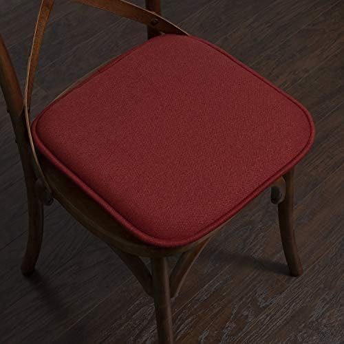 Sweet Home Collection Chair Cushion Memory Foam Pads Honeycomb Pattern Slip Non - Image 5