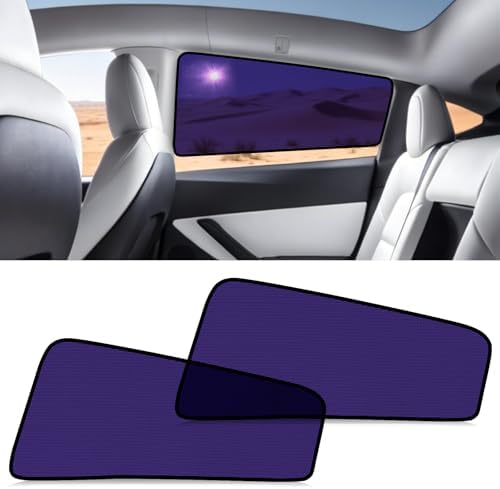 ZATOOTO Tesla Model Y Rear Car Window Shades 2020-2026, Static Cling by ZATOOTO