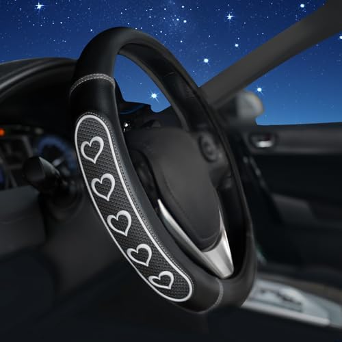 Ventilated Heart-Shaped Steering Wheel Cover by ESALFAUTO