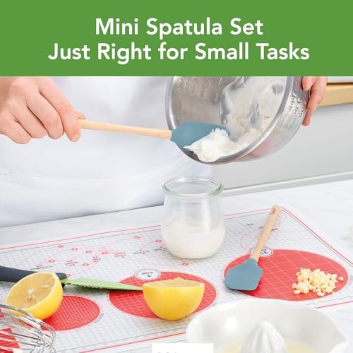 Tovolo Mini Spoon Spatula Wooden Handle Set - Image 2