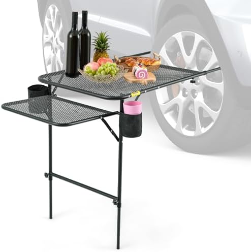 BBTO Camping Tire Mounted Table Portable Foldable Tailgate Table by BBTO