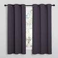NICETOWN Greyish Purple Blackout Curtains 45 inches Length by NICETOWN
