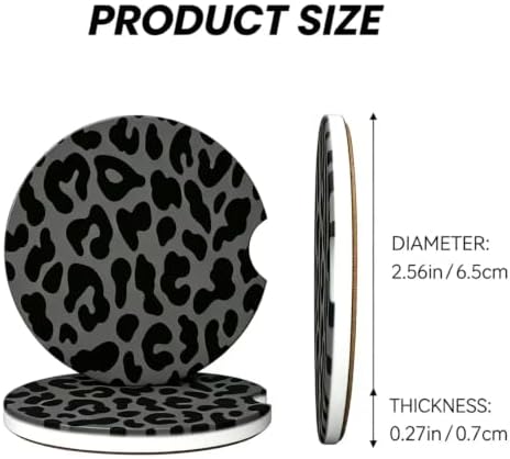 2PCS Absorbent Ceramic Car Coasters - Image 3