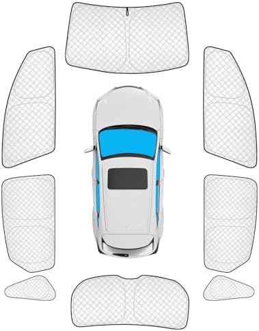 KMF 8pcs Thicken Sun Shades for Lexus NX 2015-2021 Accessories, Custom Fit by KMF