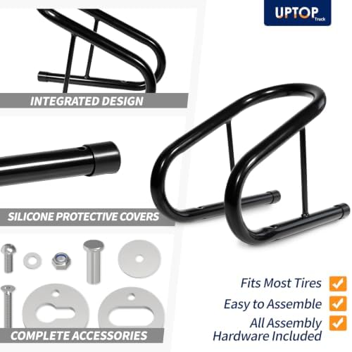 Motorcycle Wheel Chock Stand Kit 5.5" Steel Black 2-Piece - Image 4