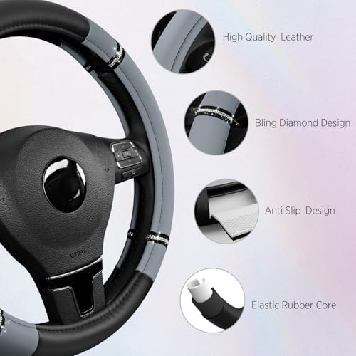Road Comfort Leather Steering Wheel Cover – Premium Anti-Slip Car Steering - Image 4