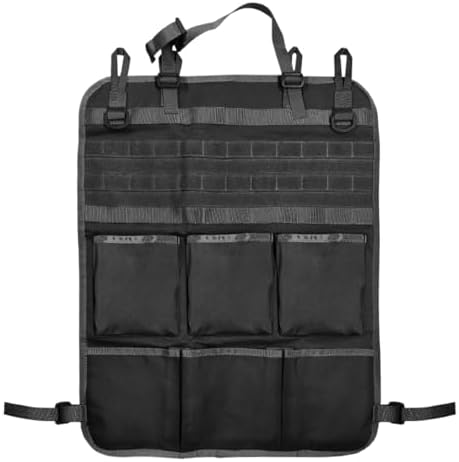 Tactical Molle Panel Car Seat Back Organizer, Waterproof Car Front Seat by Unknown