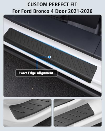 Exterior Door Sill Guards for Ford Bronco 2026 2025-2021 Accessories 4 Door - Image 2
