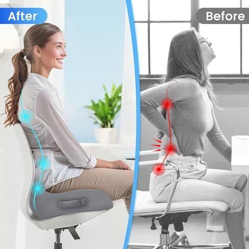 CushZone Extra Large Seat Cushion, Sciatica Support - Image 7