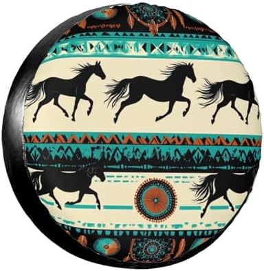 Navajo Aztec Horse Stripes Tribal Spare Tire Cover by TZBVTAU
