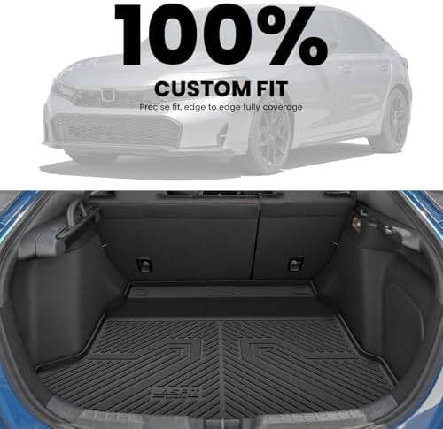 LASFIT All Weather Cargo Mats for Honda Civic 2022-2026 - Image 4
