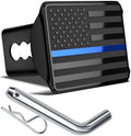 Heavy American Flag Metal Trailer Hitch Cover by OGYE