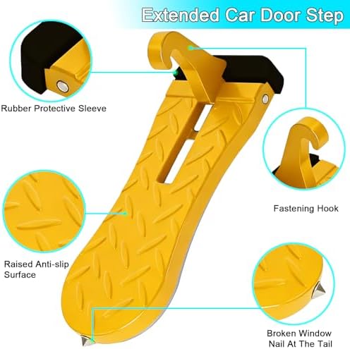 2PCS Car Door Step for Car Roof Access Extra-Long Fits SUVs - Image 6