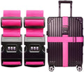 2 PCS Luggage Strap 78" x 2" Suitcase Belts Wide Adjustable Packing Straps by VVEIFO