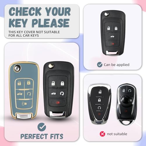 for Chevy Key Fob Cover, Premium Soft TPU Full Protection Key Cover - Image 2