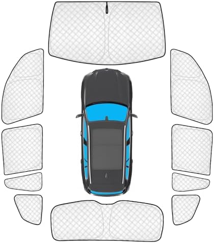 KMF 10pcs Thickened Sun Shade for BMW X3 2018-2024, Full Set Window Covers for by KMF