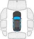 KMF 10pcs Thickened Sun Shade for BMW X3 2018-2024, Full Set Window Covers for by KMF