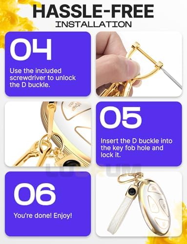 Lucrum Compatible with Hyundai Key Fob Cover & Keychain - Image 7