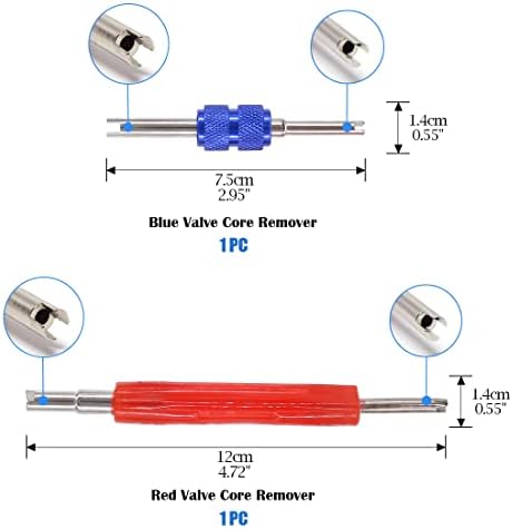 Glarks 78Pcs Car Air Conditioner Valve Core Schrader Valve Cores Accessories - Image 3