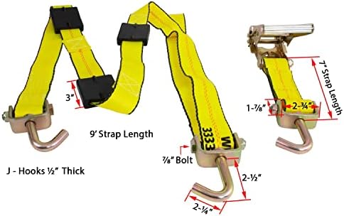 Mytee Products 8 Pack 2" x9' Over The Wheel Tire Straps - Image 6