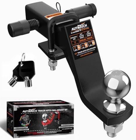 AUTMATCH Trailer Hitch Ball Mount by AUTMATCH