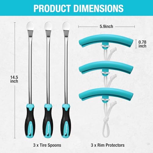 DURATECH 14.5" Steel Tire Spoon Tool Set - Image 2