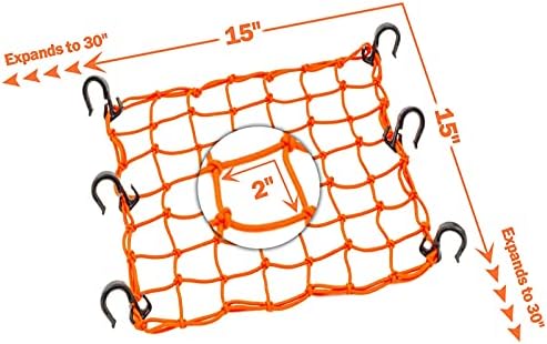 Small Cargo Net 15"x15" Stretches to 30"x30" - Image 6