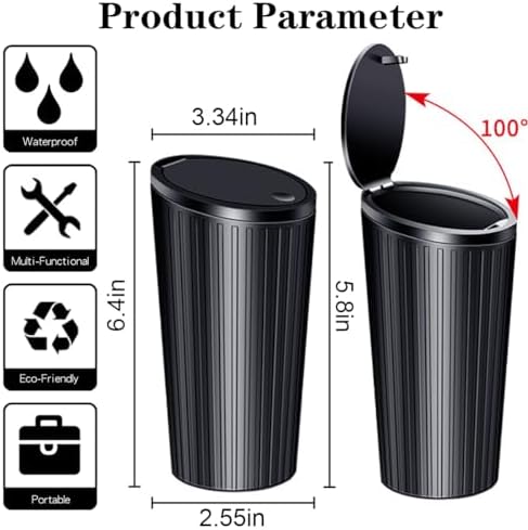 Car Trash Can Bin with Lid - Image 4