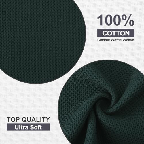 Kitinjoy Cotton Waffle 12-Pack Kitchen Towels - Image 2
