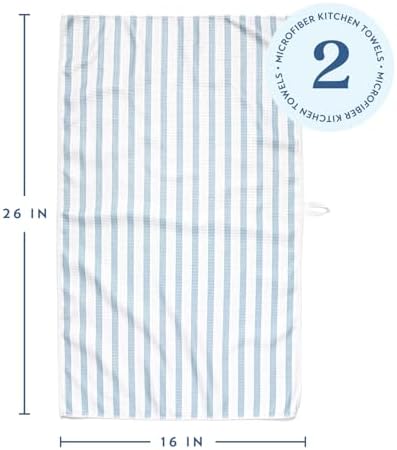 ELYN Microfiber Kitchen Dish Towel Set, Quick-Dry & Absorbent Waffle Weave - Image 2