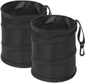 Ginsco 2Packs New Leakproof Car Trash Can, Mini Trash Can Pop-up Collapsible by Ginsco